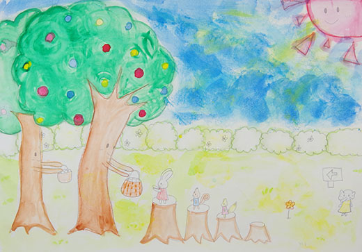 みどりから動物たちへのプレゼント