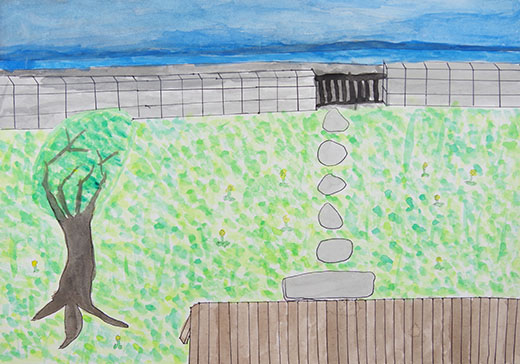 みどりのある庭