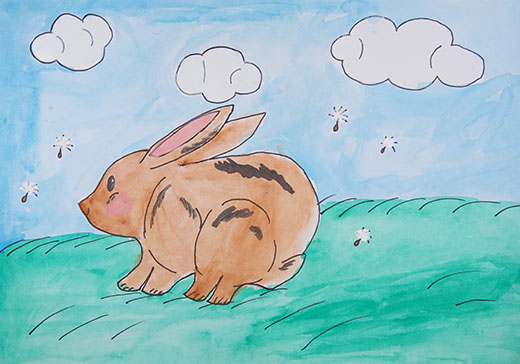 野山の小うさぎ