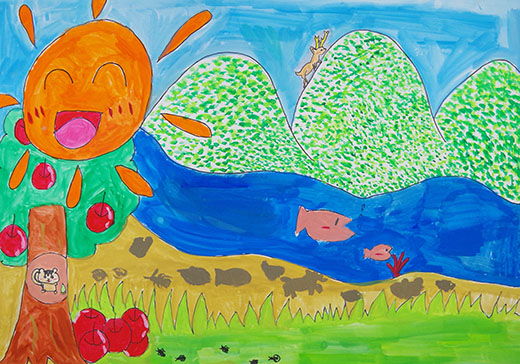 動物たちの豊かな森