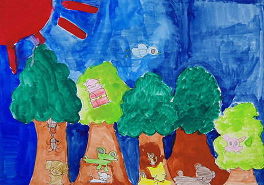 森のかくれんぼ