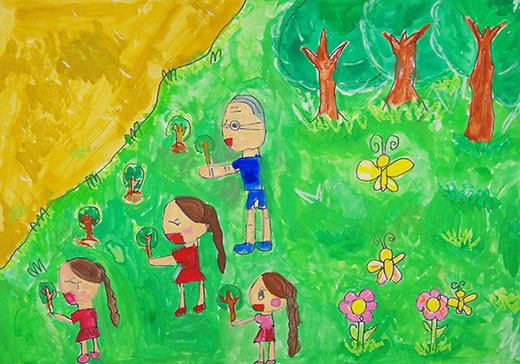 さばくに木を植える