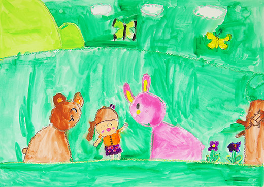 うさぎさんとくまさん