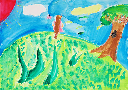 たいようがきれいだよ！！