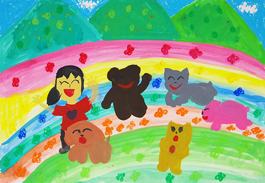 お花ばたけでみんなといっしょ