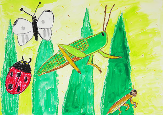 大すきなバッタ