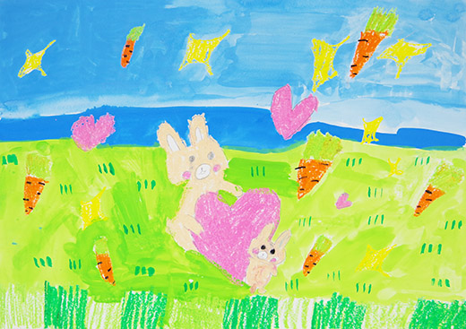 うさぎがすめるしぜんのあるちきゅう