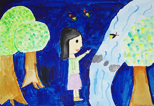 森とホタルと自然