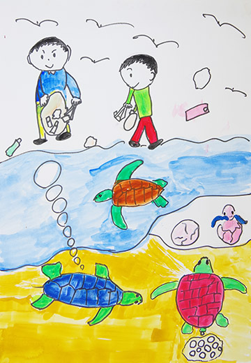 ウミガメが来てほしいなあ