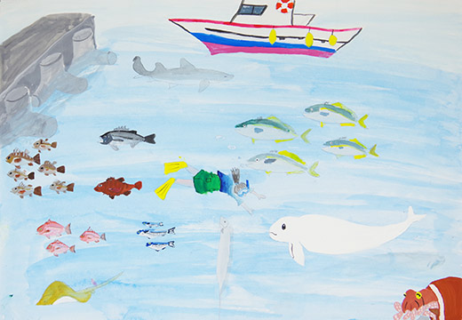 わたしの町の海