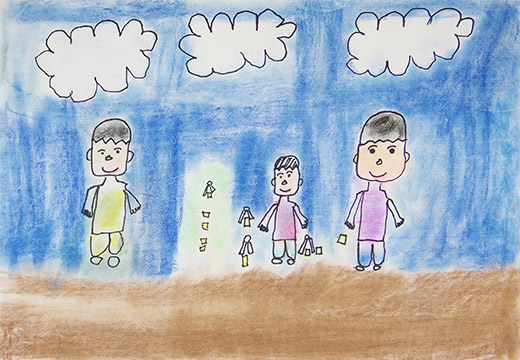 ごみをすてたかんひろう人