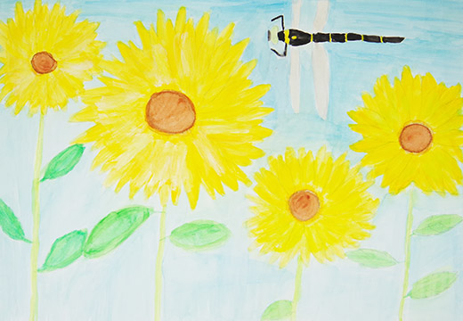 花とふれあう虫