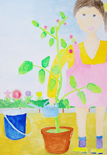 ミニトマトを育てたよ