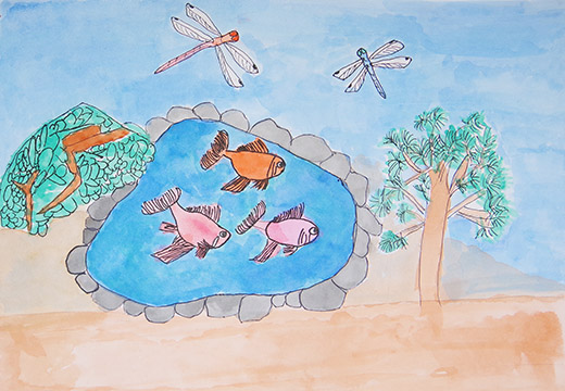 金魚といっしょ