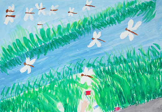 自然をこわすごみのぽいすて