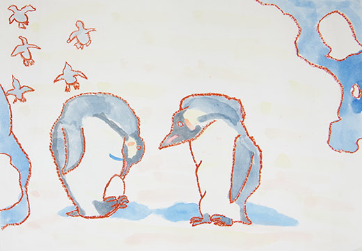 失なわれていく氷とペンギン