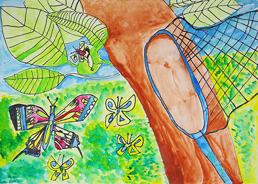 ちょうのせい虫が生まれたよ！！