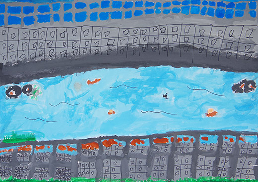 夏のあさくら川