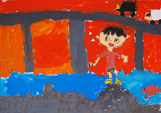 川にいったよ！！