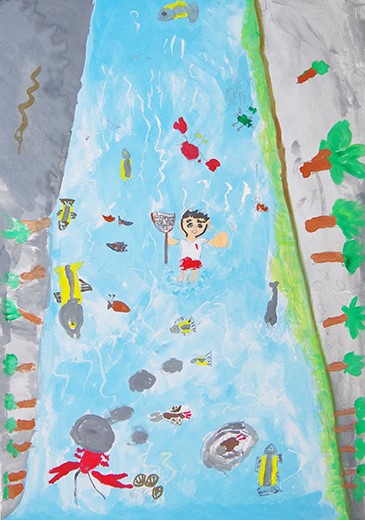 生き物がたくさんいたよ