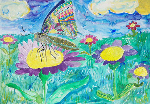 野原のチュウチョ