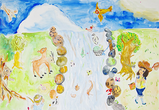 原っぱの生き物