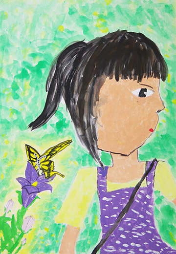 花とちょうちょ