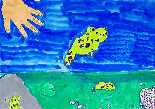 カエルの運動会