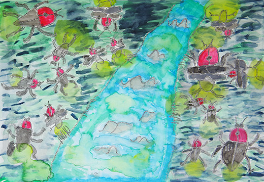 ホタルがいっぱいいる川