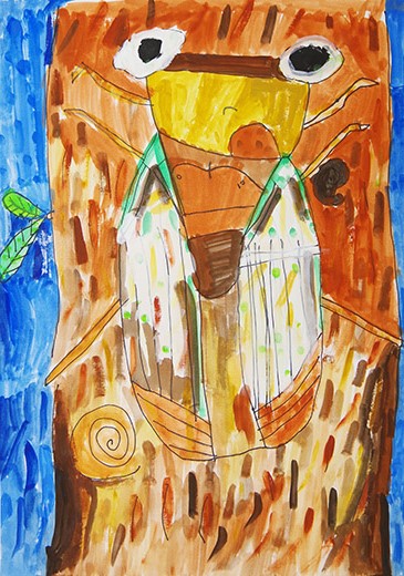 せみをとりにいったよ