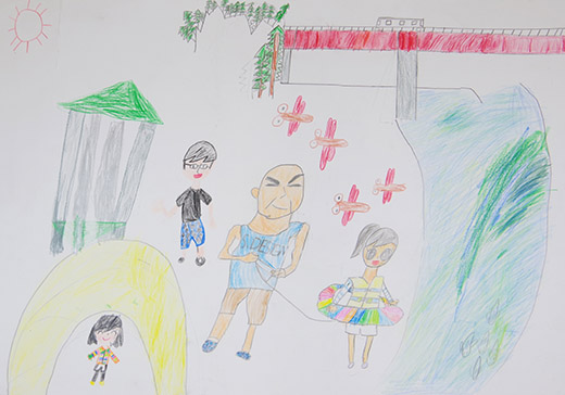 家族でキャンプに行ったよ