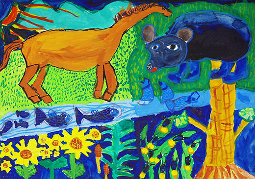 とても元気な生き物たち