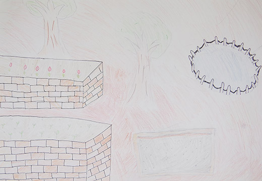 一番好きな中庭の風景