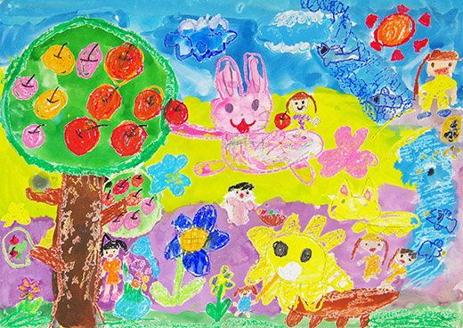 大きなリンゴの木