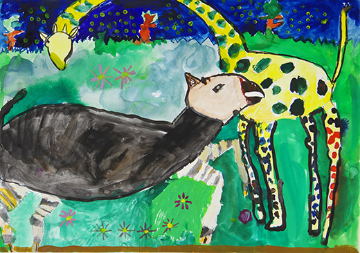 オカピとキリン