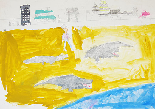 ワニとおさんぽ