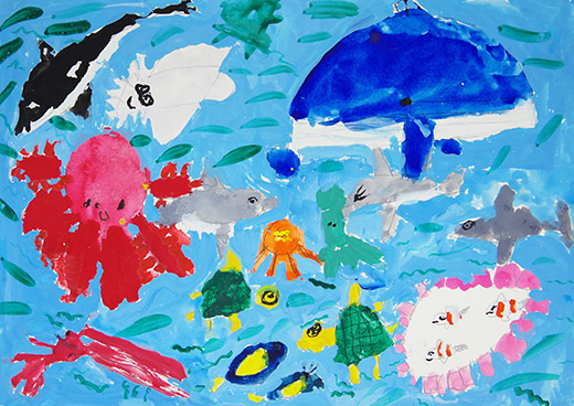 きれいなきれいな海のなか