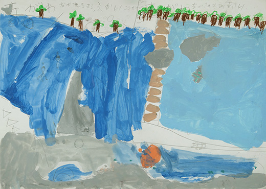 みずあそびは楽しいな。