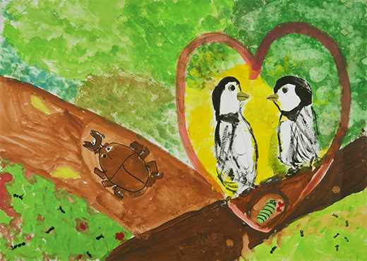 自然はきれいな空気、生き物いっぱい