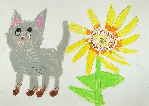 ねことひまわり