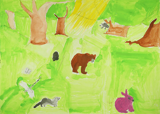 森の中の動物たち