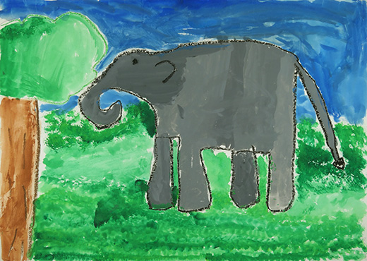 せかいをつなぐゾウ