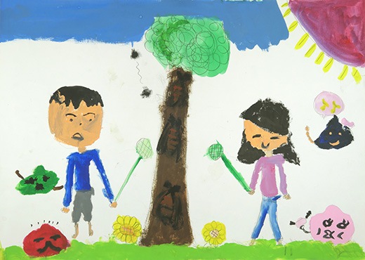 セミをつかまえるよ♪♪