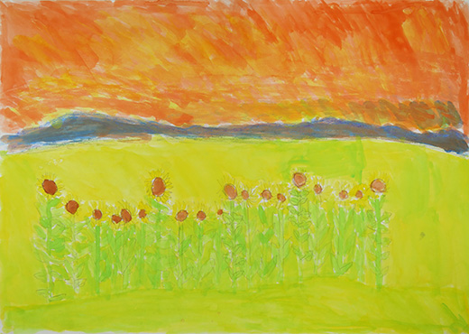 きれいにさいたひまわり