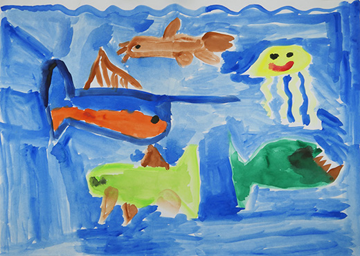 海のなかの魚たち