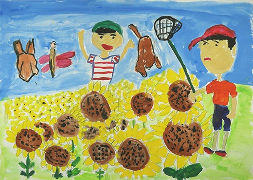 ひまわりばたけ