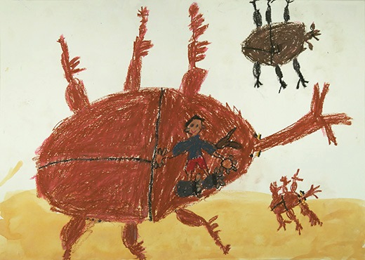 かぶとむしにのれたらいいな