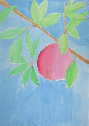 自然を生きるりんご