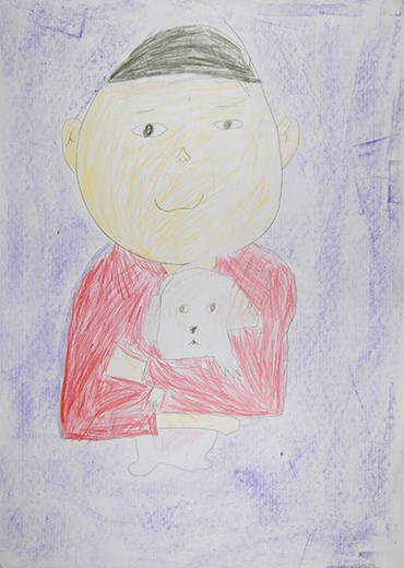 ぼくとペットの犬