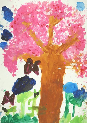 ちょうちょ　さくらにとまるかな